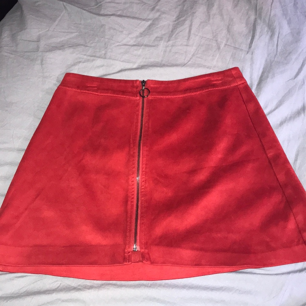 Zara faux suede skirt